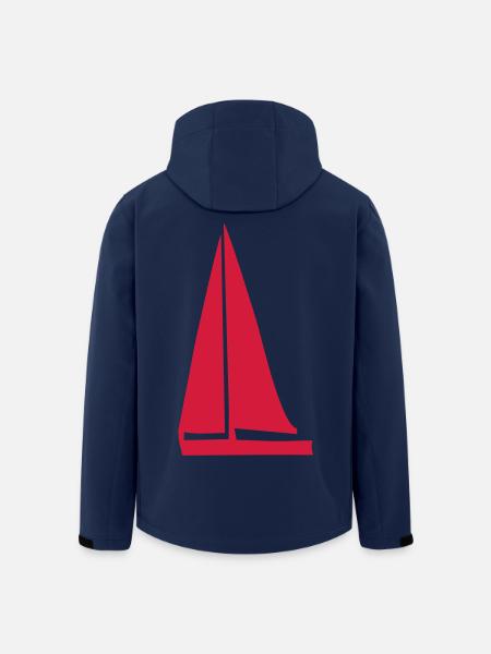 segelboot - Recycelte Männer Softshell-Jacke von Stanley/Stella - Navy