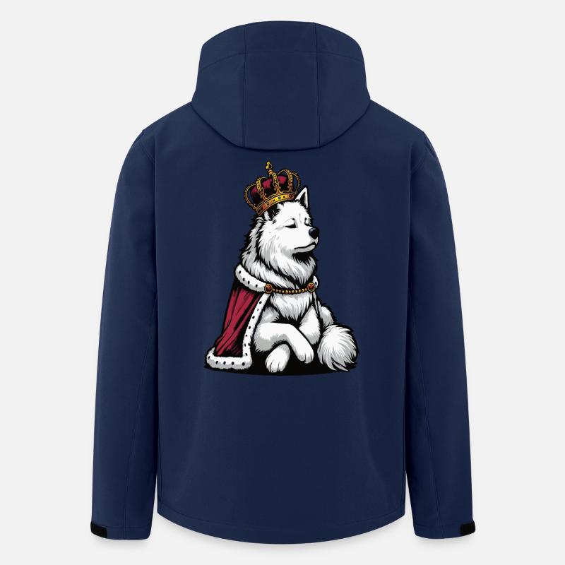 Weißer Schäferhund Schäferhund Schäferhunde - Recycelte Männer Softshell-Jacke von Stanley/Stella - Navy