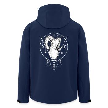 Aries Occultism - Men’s Recycled Softshell Jacket by Stanley/Stella - navy - Back - AI Model Male 185 light (185cm)
