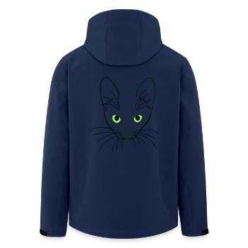 Chat - Veste softshell homme en polyester recyclé Stanley/Stella - marine - Dos - AI Model Male 185 light (185cm)