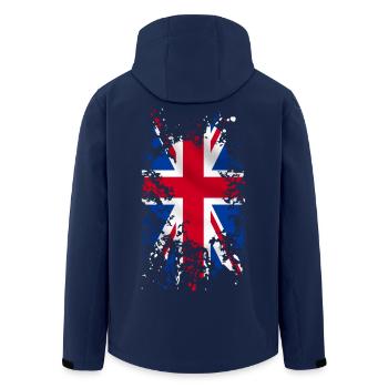 Union Jack - Veste softshell homme en polyester recyclé Stanley/Stella - marine - Dos - AI Model Male 185 light (185cm)