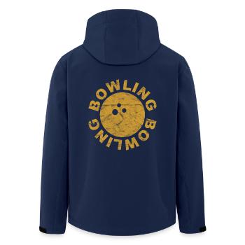 bowling bowling boule de bowling - Vintage - Veste softshell homme en polyester recyclé Stanley/Stella - marine - Dos - AI Model Male 185 light (185cm)