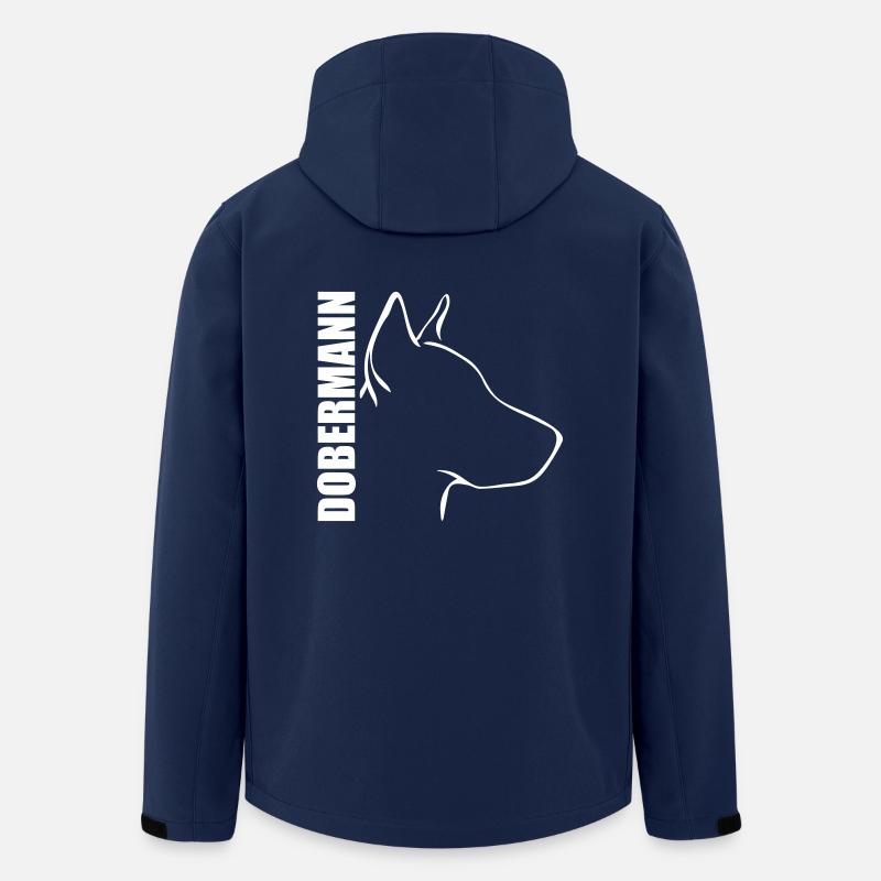 DOBERMANN PROFIL - Recycelte Männer Softshell-Jacke von Stanley/Stella - Navy