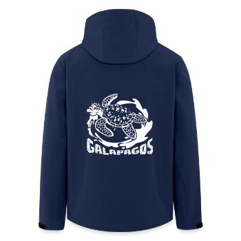 Funny Turtle Gifts - Men’s Recycled Softshell Jacket by Stanley/Stella - navy - Back - AI Model Male 185 light (185cm)