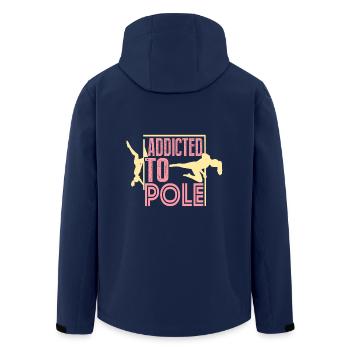 Pole Dancer Addicted To Pole Dance - Men’s Recycled Softshell Jacket by Stanley/Stella - navy - Back - AI Model Male 185 light (185cm)