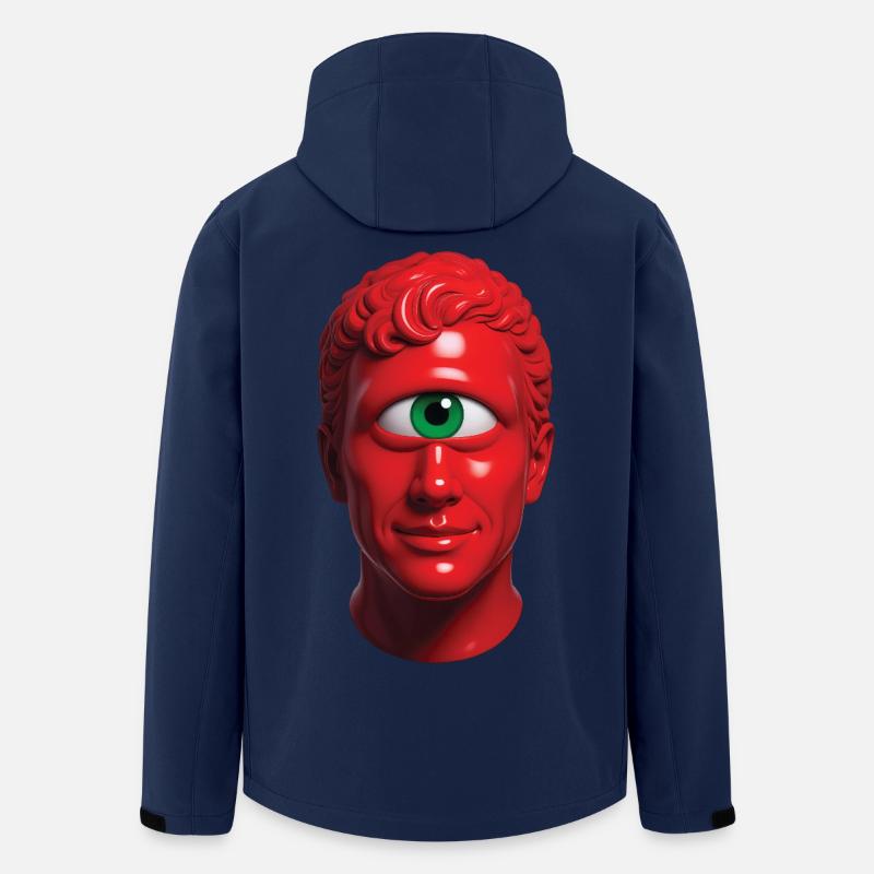 CYCLOP MAN – nette Leute - Recycelte Männer Softshell-Jacke von Stanley/Stella - Navy