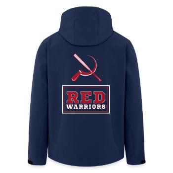 Red Warriors Logo2 - Veste softshell homme en polyester recyclé Stanley/Stella - marine - Dos - AI Model Male 185 light (185cm)