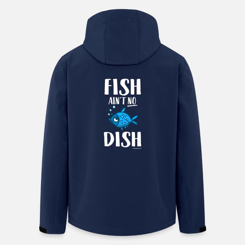 Fish Is not No Dish - Men’s Recycled Softshell Jacket by Stanley/Stella - navy