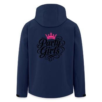 Party Girls Crown - Men’s Recycled Softshell Jacket by Stanley/Stella - navy - Back - AI Model Male 185 light (185cm)