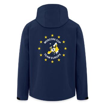 Mosconi-Cup - Recycelte Männer Softshell-Jacke von Stanley/Stella - Navy - Hinten - AI Model Male 185 light (185cm)