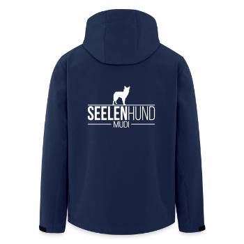 SEELENHUND Mudi Hundespruch Wilsigns Hunde - Recycelte Männer Softshell-Jacke von Stanley/Stella - Navy - Hinten - AI Model Male 185 light (185cm)