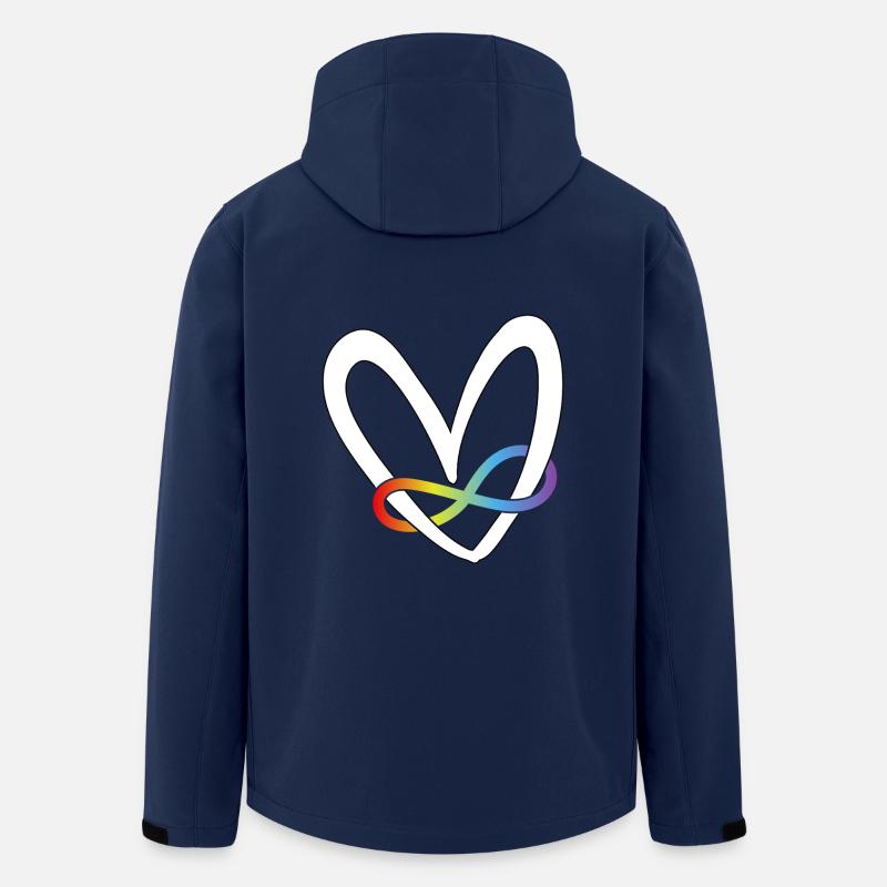 Autismus Herz - Recycelte Männer Softshell-Jacke von Stanley/Stella - Navy