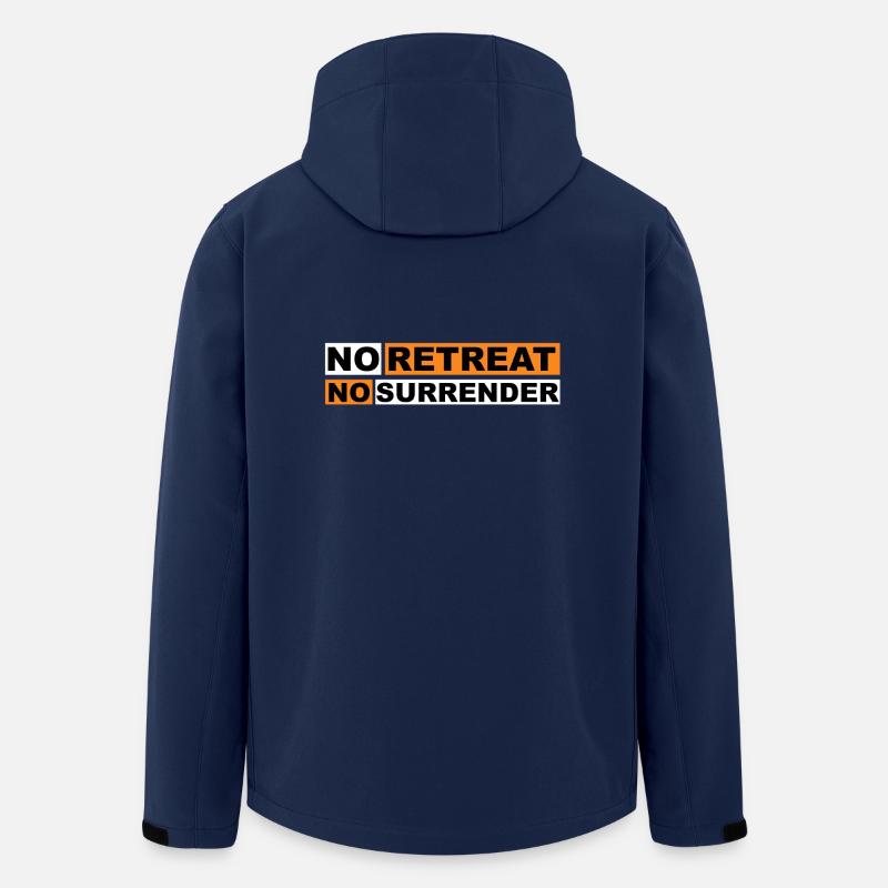No Retreat No Surrender - Veste softshell homme en polyester recyclé Stanley/Stella - marine