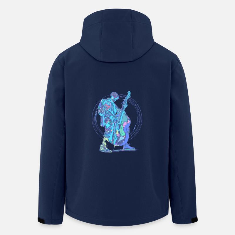 Kontrabassguy - Recycelte Männer Softshell-Jacke von Stanley/Stella - Navy