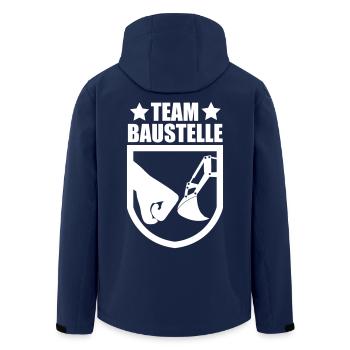 Bagger - Recycelte Männer Softshell-Jacke von Stanley/Stella - Navy - Hinten - AI Model Male 185 light (185cm)