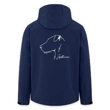 Deutscher Jagdterrier Profil Hunde Hund Wilsigns - Recycelte Männer Softshell-Jacke von Stanley/Stella - Navy - Hinten - AI Model Male 185 light (185cm)