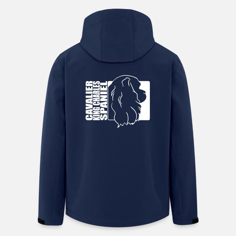 Cavalier King Charles Spaniel Profil Hund Wilsigns - Recycelte Männer Softshell-Jacke von Stanley/Stella - Navy