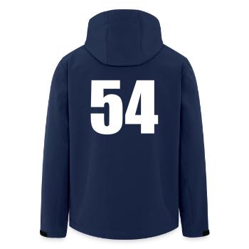 54 - Men’s Recycled Softshell Jacket by Stanley/Stella - navy - Back - AI Model Male 185 light (185cm)