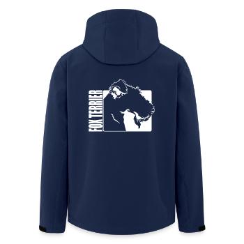 Fox Terrier Profil Chiens Chien Wilsigns - Veste softshell homme en polyester recyclé Stanley/Stella - marine - Dos - AI Model Male 185 light (185cm)