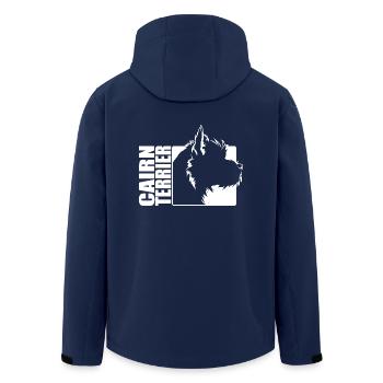 Cairn Terrier Profil Hunde Hund Wilsigns - Recycelte Männer Softshell-Jacke von Stanley/Stella - Navy - Hinten - AI Model Male 185 light (185cm)