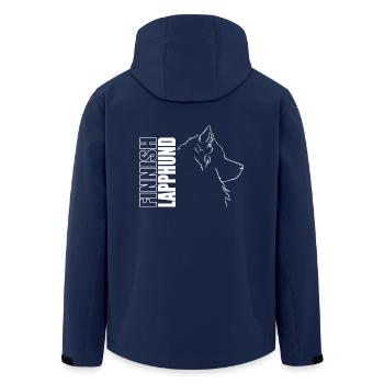 Finnish Lapphund Profil Hunde Hund Wilsigns - Recycelte Männer Softshell-Jacke von Stanley/Stella - Navy - Hinten - AI Model Male 185 light (185cm)