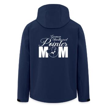 German Shorthaired Pointer Profil Mom Wilsigns - Recycelte Männer Softshell-Jacke von Stanley/Stella - Navy - Hinten - AI Model Male 185 light (185cm)