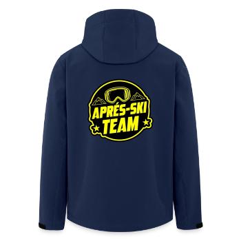 Apres Ski Party Team Spruch - Recycelte Männer Softshell-Jacke von Stanley/Stella - Navy - Hinten - AI Model Male 185 light (185cm)