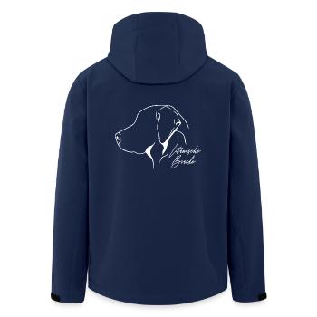 Lituanien Chien De Profil Chiens Chien De Chasse Wilsigns - Veste softshell homme en polyester recyclé Stanley/Stella - marine - Dos - AI Model Male 185 light (185cm)