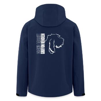 Grand Basset Griffon Vendeen Profil Hunde Wilsigns - Recycelte Männer Softshell-Jacke von Stanley/Stella - Navy - Hinten - AI Model Male 185 light (185cm)