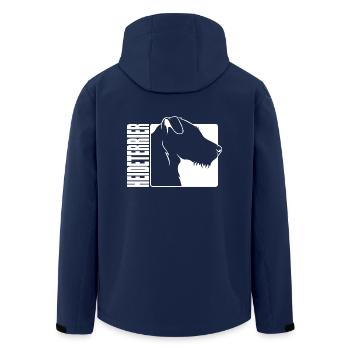 Heideterrier Profil Hunde Jagdhunde Wilsigns - Recycelte Männer Softshell-Jacke von Stanley/Stella - Navy - Hinten - AI Model Male 185 light (185cm)