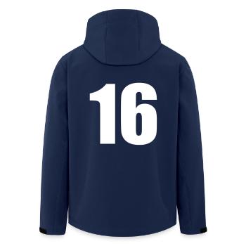 16 - Veste softshell homme en polyester recyclé Stanley/Stella - marine - Dos - AI Model Male 185 light (185cm)