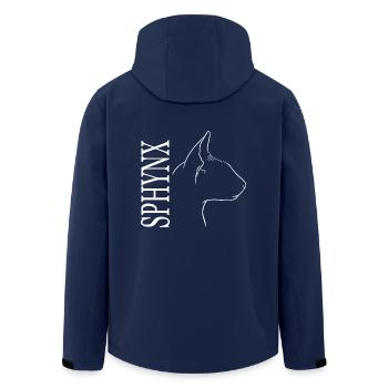 Profil Sphynx Chat Chat Wilsigns - Veste softshell homme en polyester recyclé Stanley/Stella - marine - Dos - AI Model Male 185 light (185cm)