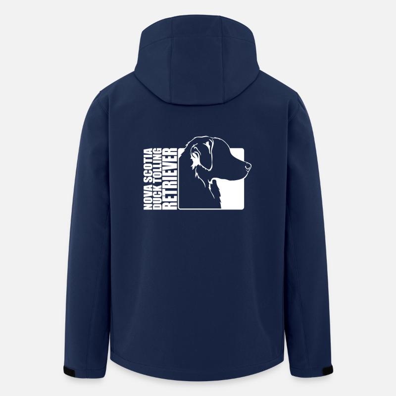Nova Scotia Duck Tolling Retriever Profile Wilsigns - Men’s Recycled Softshell Jacket by Stanley/Stella - navy