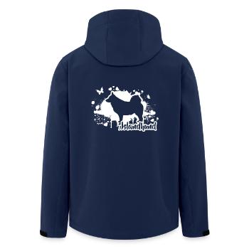 ISLANDHUND Hunde Hund Wilsigns - Recycelte Männer Softshell-Jacke von Stanley/Stella - Navy - Hinten - AI Model Male 185 light (185cm)