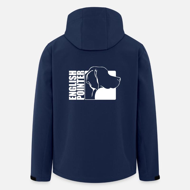English Pointer Profil Hunde Hund Wilsigns - Recycelte Männer Softshell-Jacke von Stanley/Stella - Navy