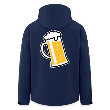 XLustiges Design Für Fröhliche Anlässe (L / 3) - Recycelte Männer Softshell-Jacke von Stanley/Stella - Navy - Hinten - AI Model Male 185 light (185cm)