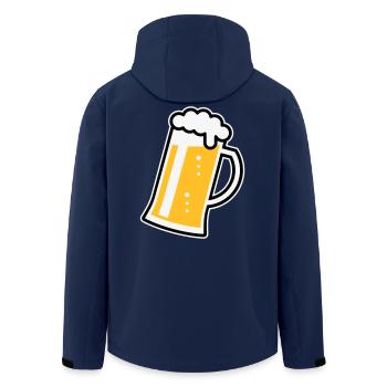 XLustiges Design Für Fröhliche Anlässe (R / 3) - Recycelte Männer Softshell-Jacke von Stanley/Stella - Navy - Hinten - AI Model Male 185 light (185cm)