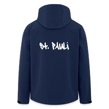 Sankt Pauli Hambourg St. Pauli - Veste softshell homme en polyester recyclé Stanley/Stella - marine - Dos - AI Model Male 185 light (185cm)