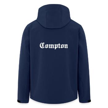 COMPTON white - Veste softshell homme en polyester recyclé Stanley/Stella - marine - Dos - AI Model Male 185 light (185cm)