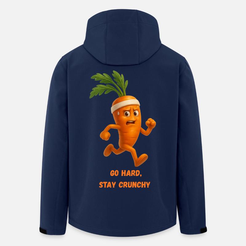 KarottenGo Hard Stay Crunchy Karikatur  - Recycelte Männer Softshell-Jacke von Stanley/Stella - Navy