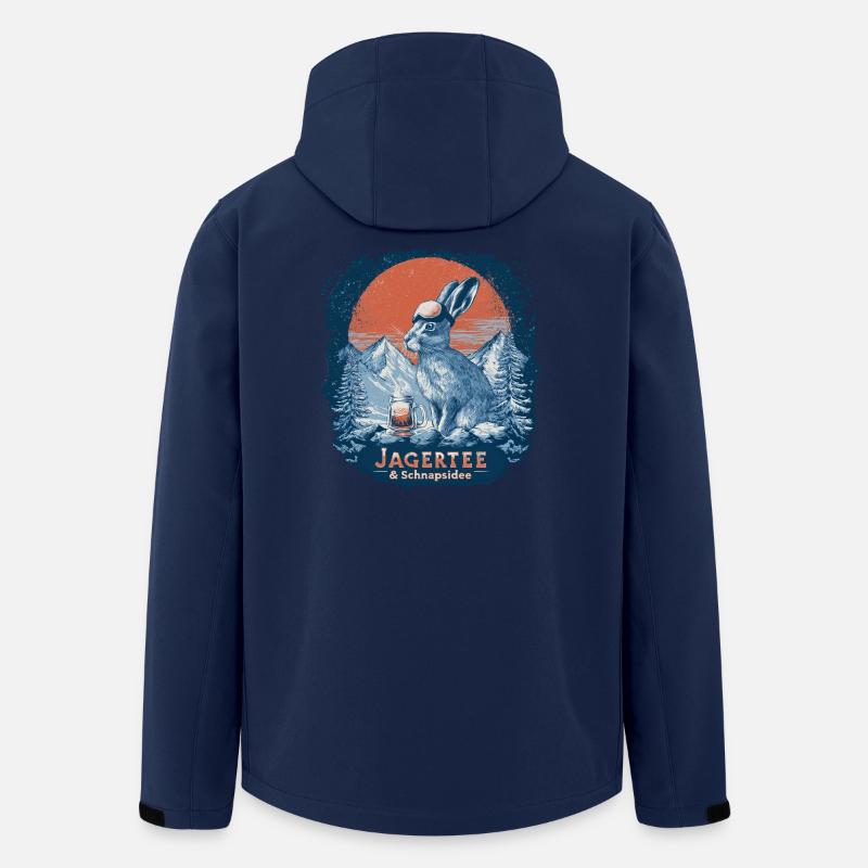 Jagertee & Schnapsidee Kaninchen - Recycelte Männer Softshell-Jacke von Stanley/Stella - Navy