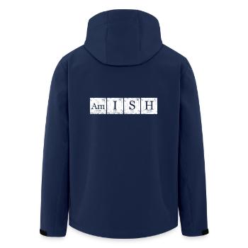 Amish nerd geek periodic table - Men’s Recycled Softshell Jacket by Stanley/Stella - navy - Back - AI Model Male 185 light (185cm)
