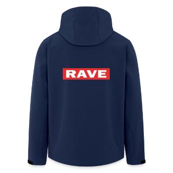 Rave - Veste softshell homme en polyester recyclé Stanley/Stella - marine - Dos - AI Model Male 185 light (185cm)