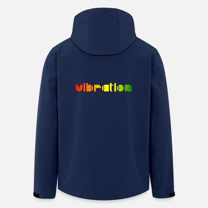 Vibration - Reggae - Recycelte Männer Softshell-Jacke von Stanley/Stella - Navy