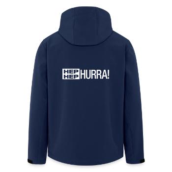 HEP HEP HURRA! - Geschenk - Recycelte Männer Softshell-Jacke von Stanley/Stella - Navy - Hinten - AI Model Male 185 light (185cm)