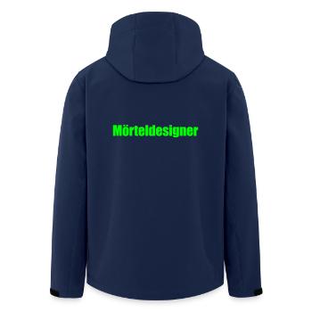 T-Shirts Sayings - Concepteur de mortier | Proverbes Chemises - Veste softshell homme en polyester recyclé Stanley/Stella - marine - Dos - AI Model Male 185 light (185cm)