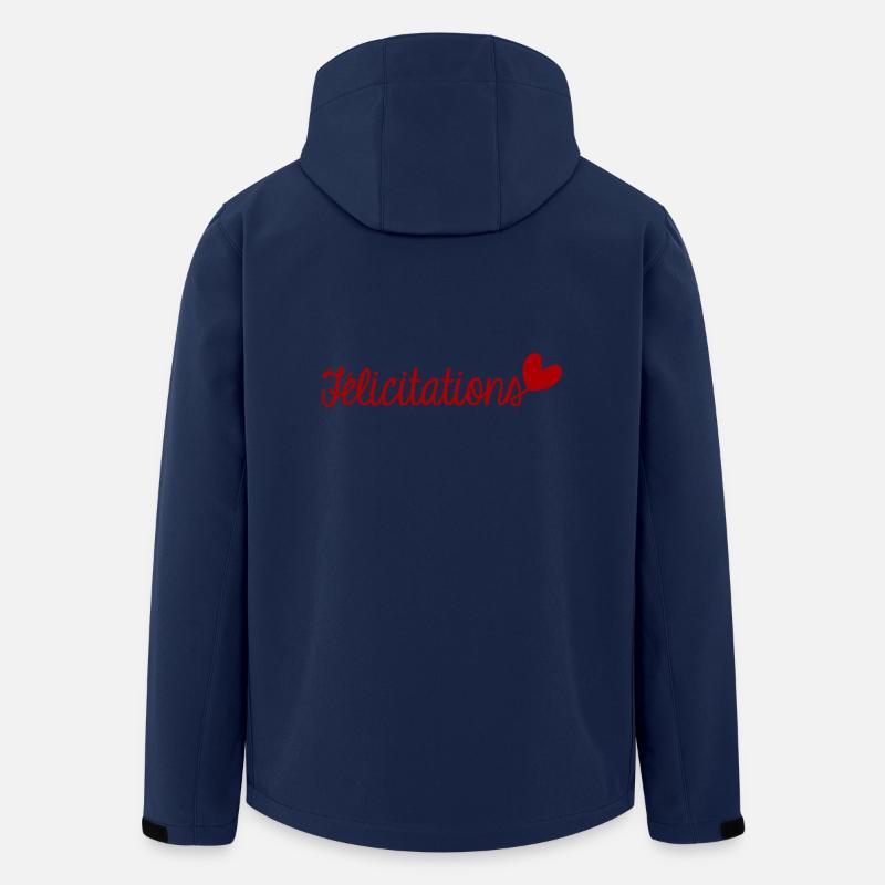 FELICITATIONS. BRAVO. NAISSANCE. ANNIVERSAIRE. BAC - Veste softshell homme en polyester recyclé Stanley/Stella - marine
