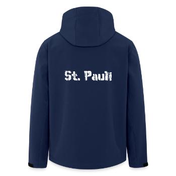 Hamburg Sankt Pauli - Men’s Recycled Softshell Jacket by Stanley/Stella - navy - Back - AI Model Male 185 light (185cm)