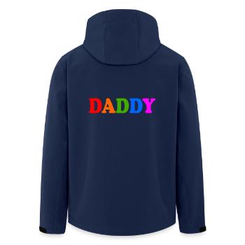 Daddy - Recycelte Männer Softshell-Jacke von Stanley/Stella - Navy - Hinten - AI Model Male 185 light (185cm)