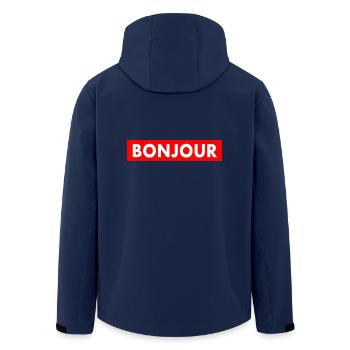 Bonjour - Veste softshell homme en polyester recyclé Stanley/Stella - marine - Dos - AI Model Male 185 light (185cm)
